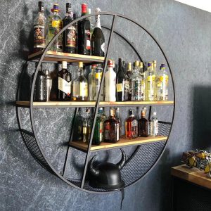 Kệ giữ rượu trang trí nội thất