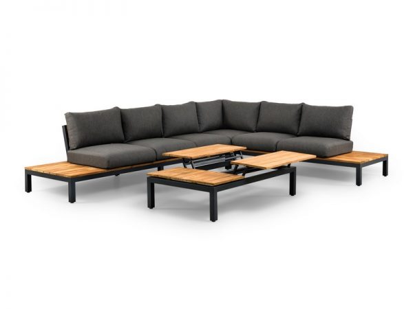 Bộ bàn ghế sofa khung thép gỗ kết hợp