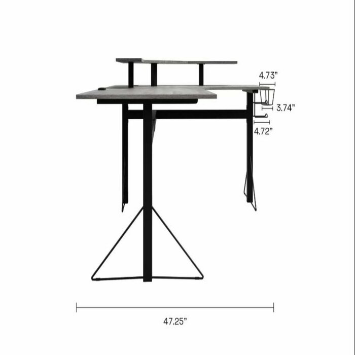 Bàn Làm Việc Chữ L chân Sắt Đẹp13