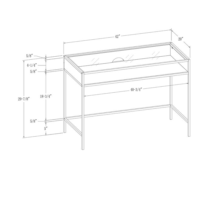 Bàn Làm Việc Đẹp Cao Cấp Khung Thép4