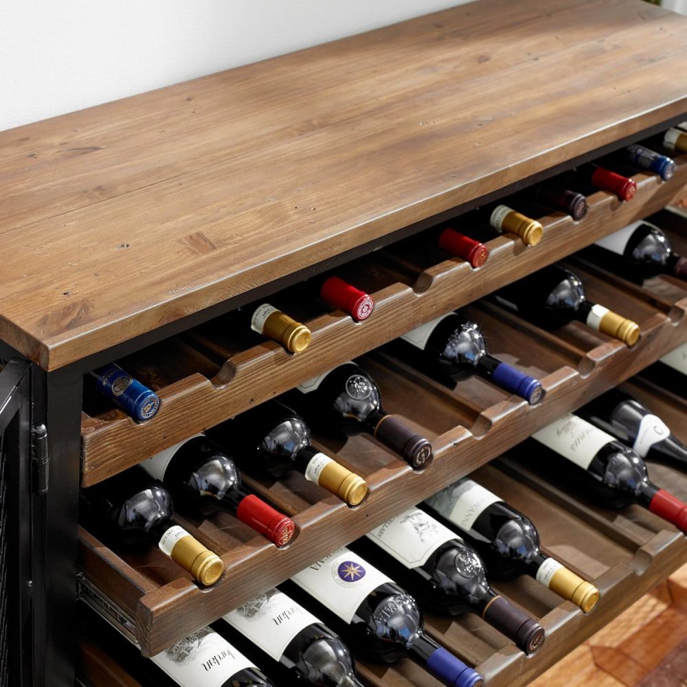 Tủ rượu phòng khách đẹp - living room wine cabinet1